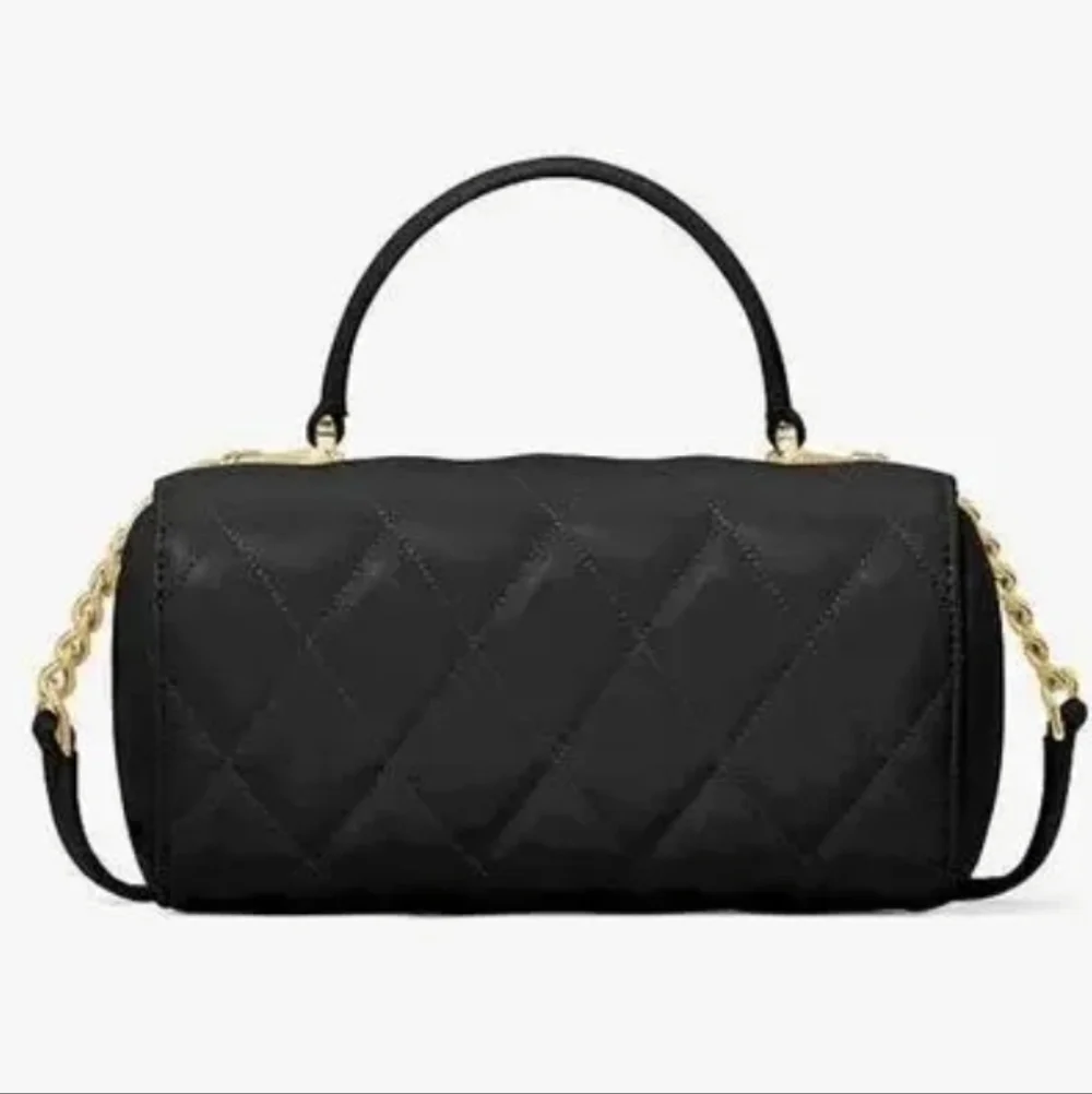 NWT ♠️ Kate Spade Heart 3D Barrel Quilted Leather Specialty Bag+Dusty $429